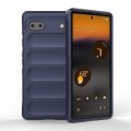 For Google Pixel 6a Magic Shield TPU + Flannel Phone Case(Dark Blue)