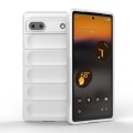 For Google Pixel 6a Magic Shield TPU + Flannel Phone Case(White)