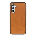For Samsung Galaxy A54 5G Accurate Hole Two-color Calf Texture PU Phone Case(Brown)