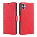 For Samsung Galaxy A04E Ultra-thin Voltage Side Buckle Horizontal Flip Leather Phone Case(Red)