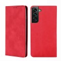 For Samsung Galaxy S23+ 5G Skin Feel Magnetic Horizontal Flip Leather Phone Case(Red)