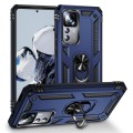 For Xiaomi 12T / 12T Pro Shockproof TPU + PC Phone Case with Holder(Blue)