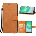 For Tecno Camon 19 Pro 5G Leather Phone Case(Brown)
