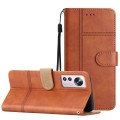 For Xiaomi 12 Pro Business Style Cowhide Texture Leather Phone Case(Brown)