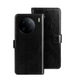 For vivo X90 Pro idewei Crazy Horse Texture Leather Phone Case(Black)