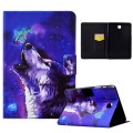 For Samsung Galaxy Tab A 8.0 T350 Electric Pressed TPU Smart Leather Tablet Case(Butterfly Wolf)