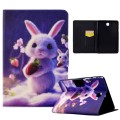 For Samsung Galaxy Tab A 8.0 T350 Electric Pressed TPU Smart Leather Tablet Case(Strawberry Bunny)