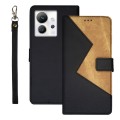 For Infinix Zero Ultra 5G idewei Two-color Splicing Leather Phone Case(Black)