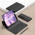 For Huawei Mate Xs 2 GKK Magnetic Folding Bluetooth Keyboard Leather Case with Pen(Black)