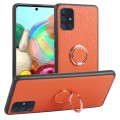 For Samsung Galaxy A71 Litchi Texture Magnetic Shockproof Protective Phone Case(Orange)