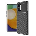 For Realme 10 Pro+ Carbon Fiber Texture Shockproof TPU Phone Case(Black)