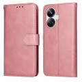 For Realme 10 Pro+ 5G Classic Calf Texture Flip Leather Phone Case(Rose Gold)
