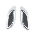 2 in 1 Car Hood Frame Decorative Stickers Fender Air Outlet Stickers (Silver)