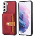 For Samsung Galaxy S23+ 5G Calfskin Color Matching TPU + PU Phone Case(Red)