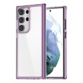 For Samsung Galaxy S23+ 5G iPAKY Transparent PC + TPU Phone Case(Transparent Purple)