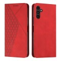 For Samsung Galaxy A54 5G Diamond Splicing Skin Feel Magnetic Leather Phone Case(Red)
