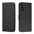 For Samsung Galaxy A54 5G Stitching Calf Texture Buckle Leather Phone Case(Black)