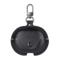 For Huawei FreeBuds Pro 2 Business Leather Earphone Protective Case with Hook(Black)