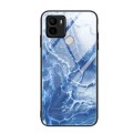For Xiaomi Redmi A1+ Marble Pattern Glass Phone Case(Blue Ocean)