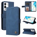 For Infinix Note 12 / G96 Skin Feel Life Tree Metal Button Leather Phone Case(Blue)