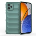 For Huawei nova Y61 Magic Shield TPU + Flannel Phone Case(Dark Green)