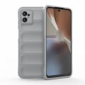 For Motorola Moto G32 Magic Shield TPU + Flannel Phone Case(Grey)