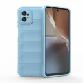 For Motorola Moto G32 Magic Shield TPU + Flannel Phone Case(Light Blue)