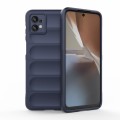 For Motorola Moto G32 Magic Shield TPU + Flannel Phone Case(Dark Blue)