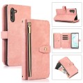 For Samsung Galaxy Note10 Dream 9-Card Wallet Zipper Bag Leather Phone Case(Pink)