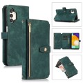 For Samsung Galaxy A13 4G / 5G / A04 / A04s Dream 9-Card Wallet Zipper Bag Leather Phone Case(Green)