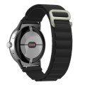 For Google Pixel Watch Nylon Loop Black Connector Watch Band(Black)
