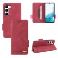 For Samsung Galaxy S23 5G Magnetic Clasp Leather Phone Case(Red)