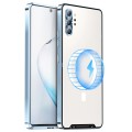 For Samsung Galaxy Note10+ MagSafe Magnetic Frosted Metal Phone Case(Blue)