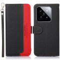 For Xiaomi 14 Pro KHAZNEH Litchi Texture Leather RFID Phone Case(Black)