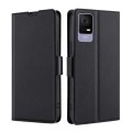 For TCL 405 / 406 / 408 Ultra-thin Voltage Side Buckle Horizontal Flip Leather Phone Case(Black)