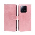 For Xiaomi 13 Pro Calf Texture Buckle Flip Leather Phone Case(Rose Gold)