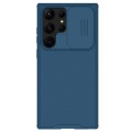 For Samsung Galaxy S23 Ultra 5G NILLKIN Black Mirror Pro Series Camshield Phone Case(Blue)