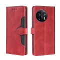 For OnePlus 11 Skin Feel Magnetic Buckle Leather Phone Case(Red)