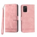 For Samsung Galaxy A51 4G Dierfeng Dream Line TPU + PU Leather Phone Case(Pink)