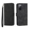 For Samsung Galaxy S20 FE Dierfeng Dream Line TPU + PU Leather Phone Case(Black)