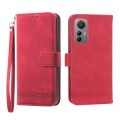 For Xiaomi 12 / 12X Dierfeng Dream Line TPU + PU Leather Phone Case(Red)