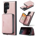 For Samsung Galaxy S24 Ultra 5G JEEHOOD Magnetic Zipper Horizontal Flip Leather Phone Case(Pink)
