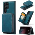 For Samsung Galaxy S24 Ultra 5G JEEHOOD Magnetic Zipper Horizontal Flip Leather Phone Case(Blue)