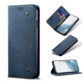 For Samsung Galaxy A54 5G Denim Texture Flip Leather Phone Case(Blue)
