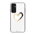 For Samsung Galaxy A14 5G Colorful Painted Glass Phone Case(Golden Love)