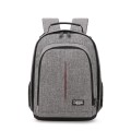 Small Waterproof Camera Backpack Shoulders SLR Camera Bag(Grey)
