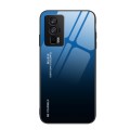 For Xiaomi Redmi K60/K60 Pro Gradient Color Glass Phone Case(Blue Black)