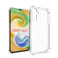 For Samsung Galaxy A24 Shockproof Non-slip Thickening TPU Phone Case(Transparent)