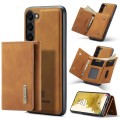 For Samsung Galaxy S23 5G DG.MING M1 Series 3-Fold Multi Card Wallet  Phone Case(Brown)