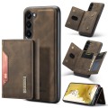 For Samsung Galaxy S23 5G DG.MING M2 Series 3-Fold Multi Card Bag + Phone Case(Coffee)